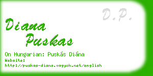 diana puskas business card